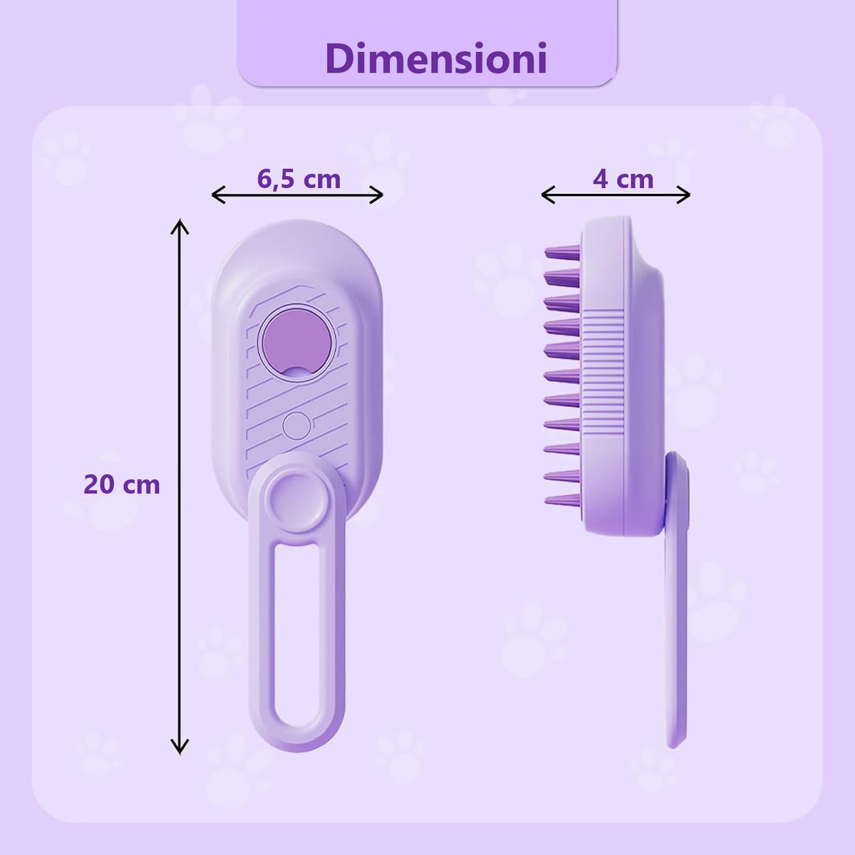 Spazzola a Vapore Multifunzione per Animali Domestici